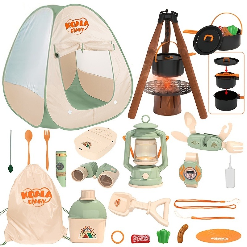 Kids Outdoor Adventure Kit - Ensemble de Camping pour enfants, jouet