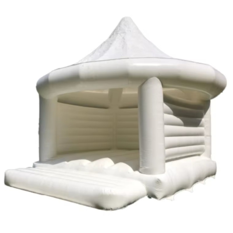 Kids Outdoor Toys - Château gonflable blanc pour mariage, jeux