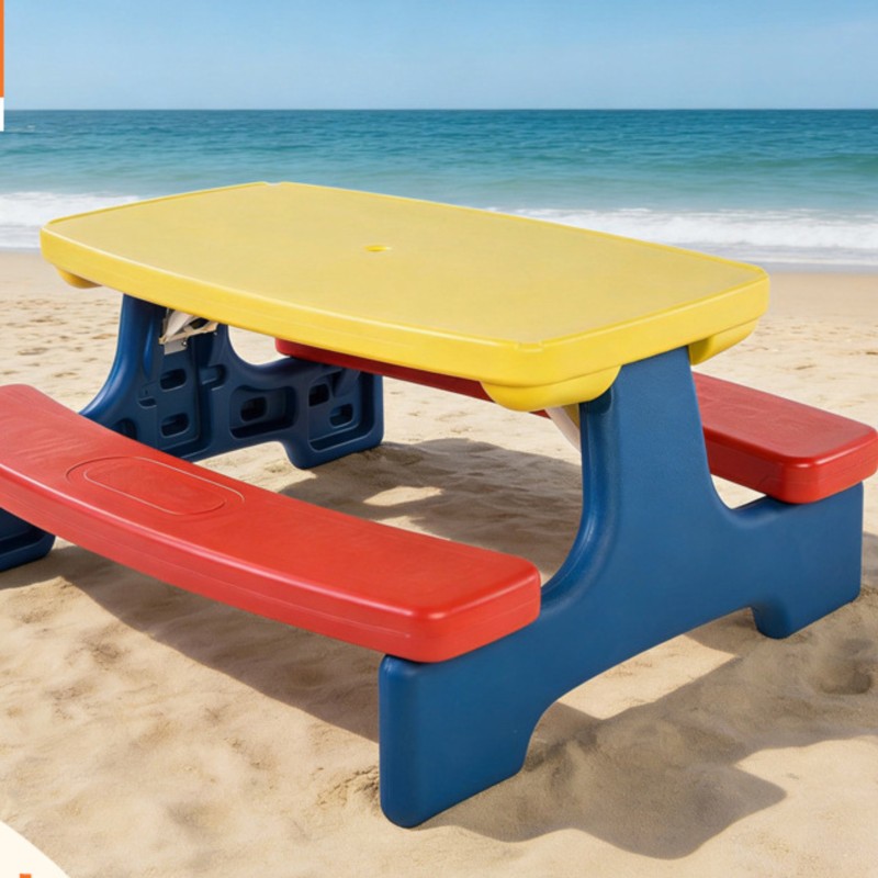 Kids Outdoor Table And Chairs With Umbrella - LazyChild – table et chaises pliables