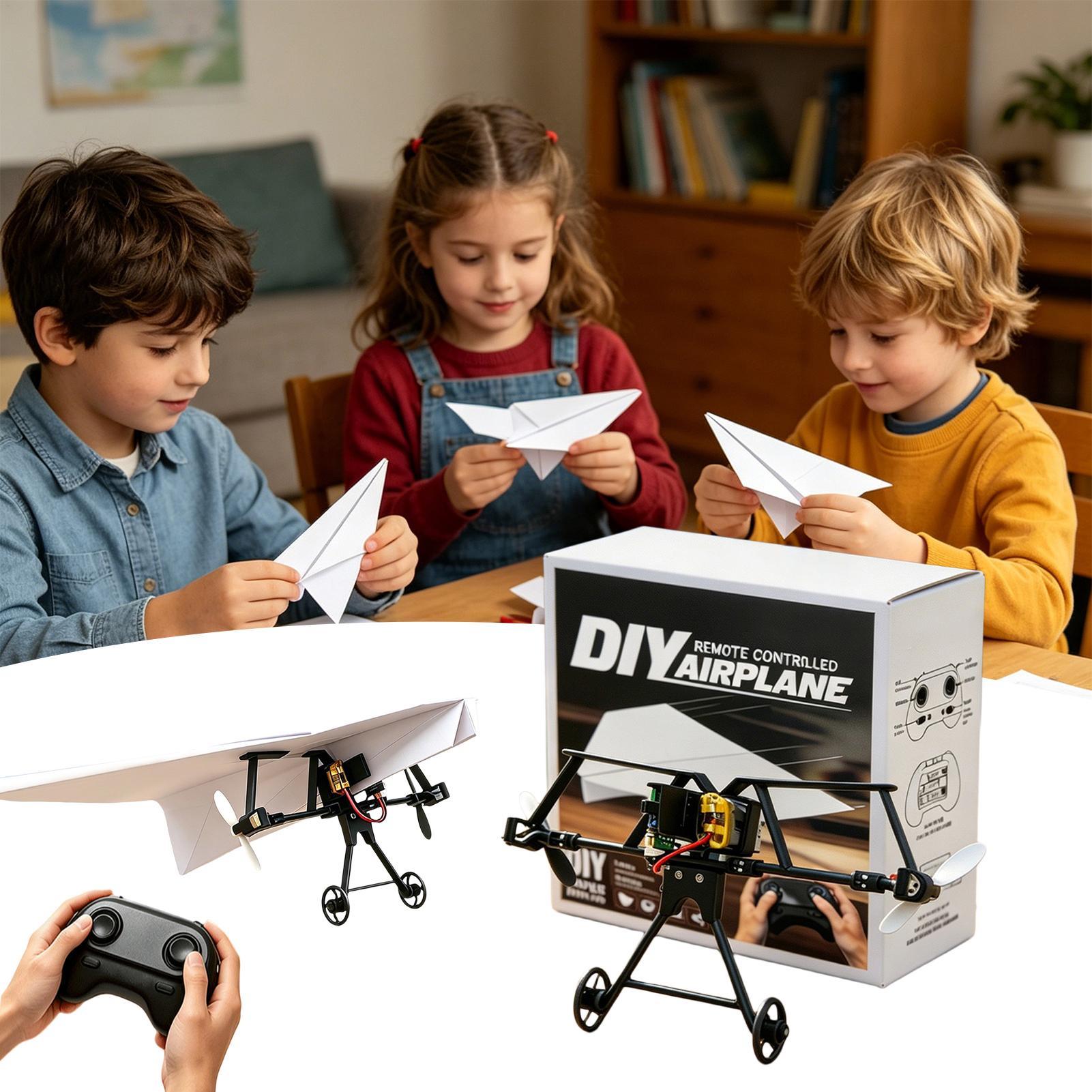 Kids Outdoor Toys - Kit d'avion en papier RC à