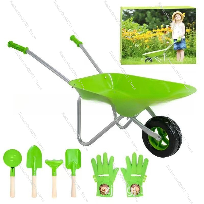 Kids Outdoor Toys - Brouette d'extérieur pour enfants, ensemble de