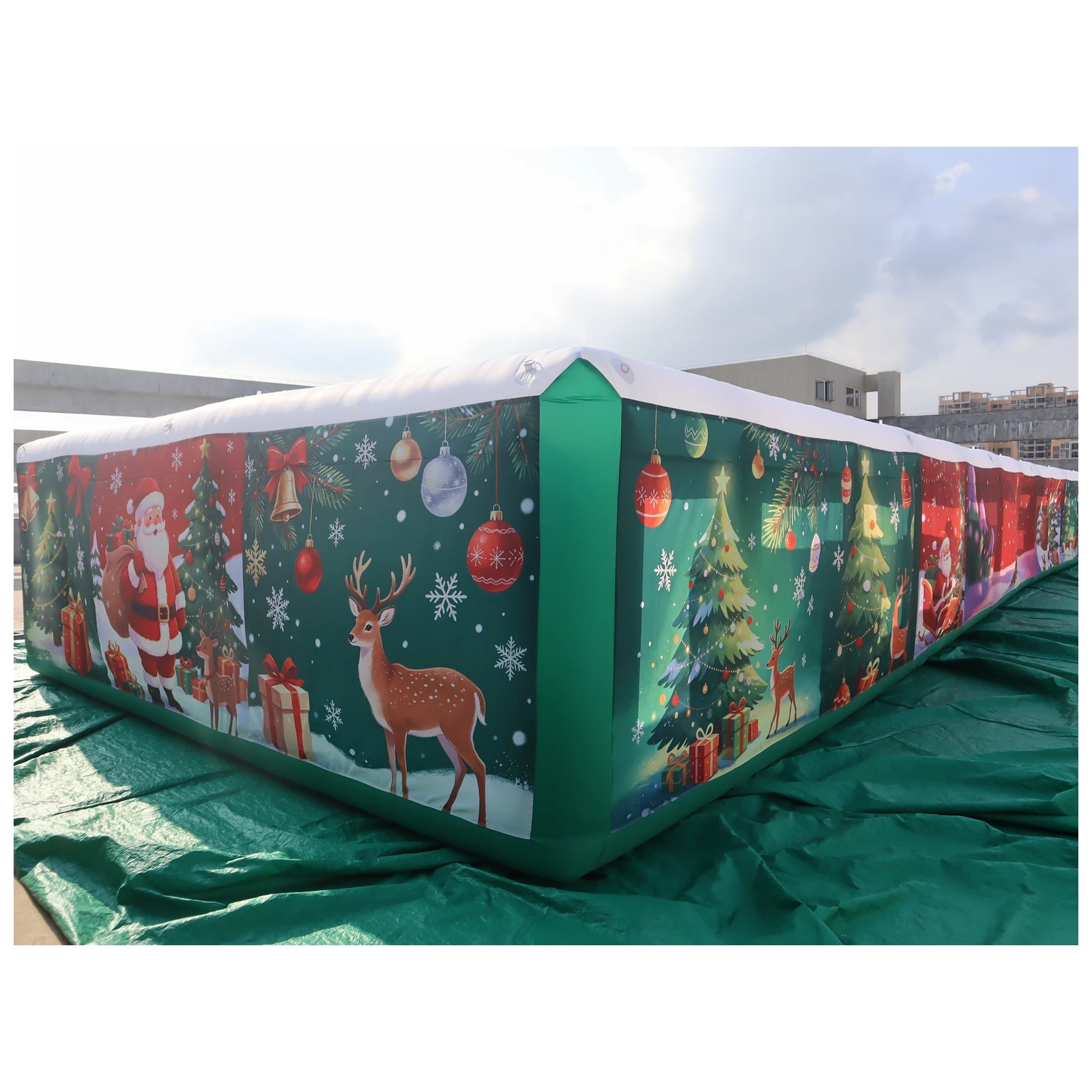 Kids Outdoor Venues - Labyrinthe gonflable commercial long 6x20m (20x66ft)