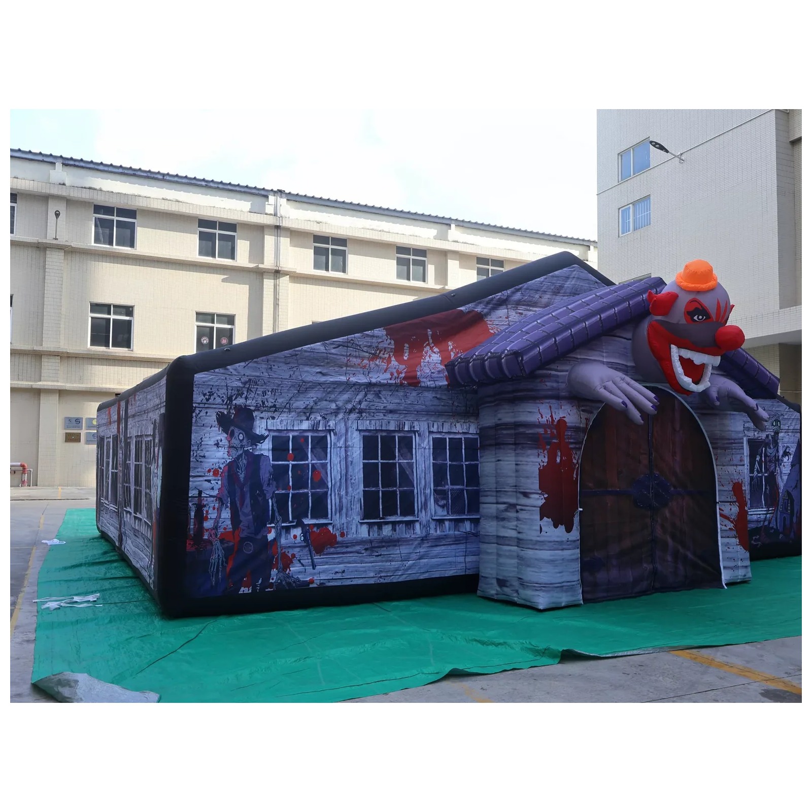 Grand labyrinthe gonflable gri - Kids Outdoor Venues avis et prix