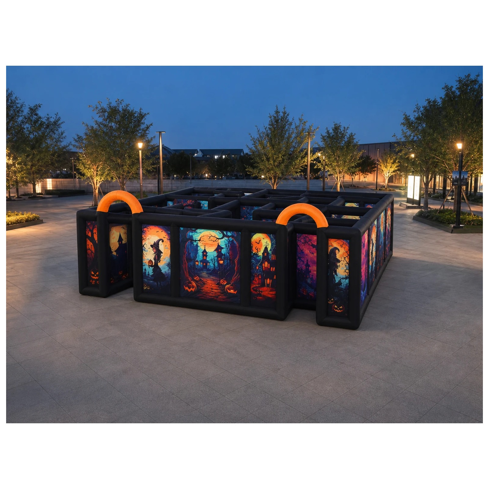 Grand labyrinthe gonflable d'H - Kids Outdoor Venues avis et prix