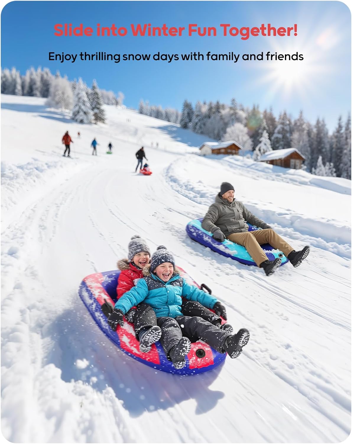QPAU Luge gonflable en PVC rob - Kids Outdoor Toys avis et prix
