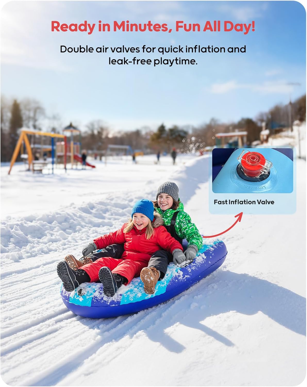 QPAU Luge gonflable en PVC rob - Kids Outdoor Toys avis et prix