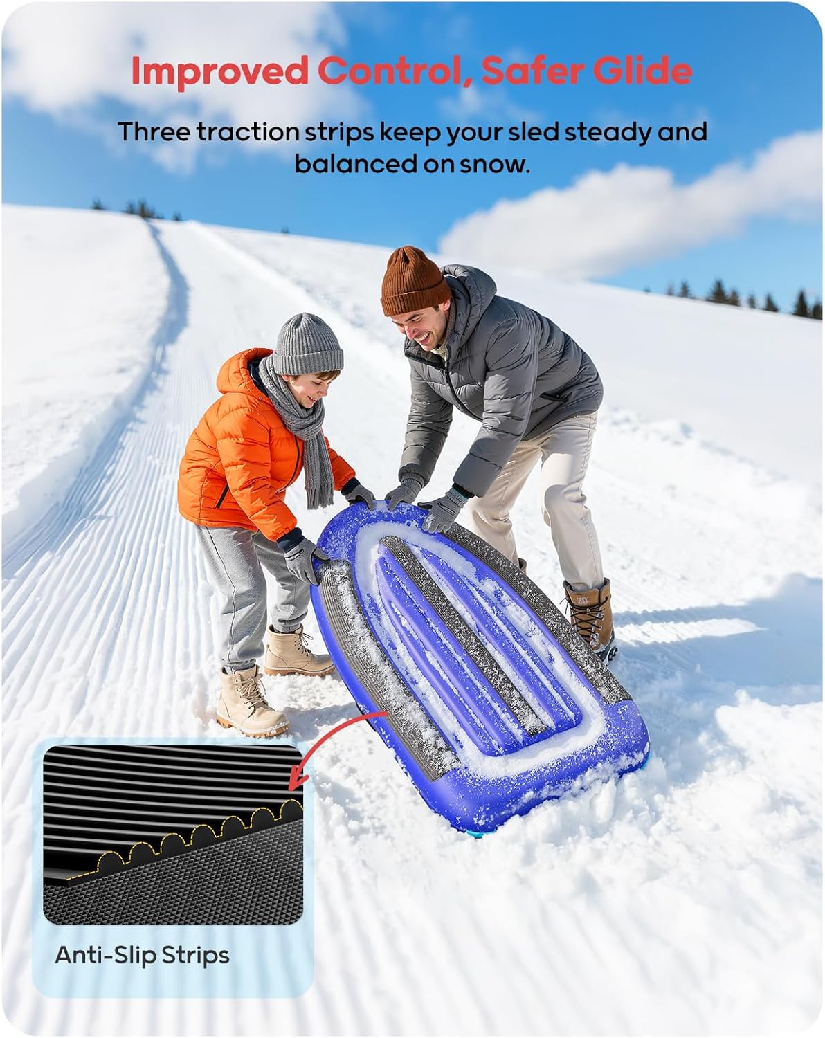 QPAU Luge gonflable en PVC rob - Kids Outdoor Toys avis et prix