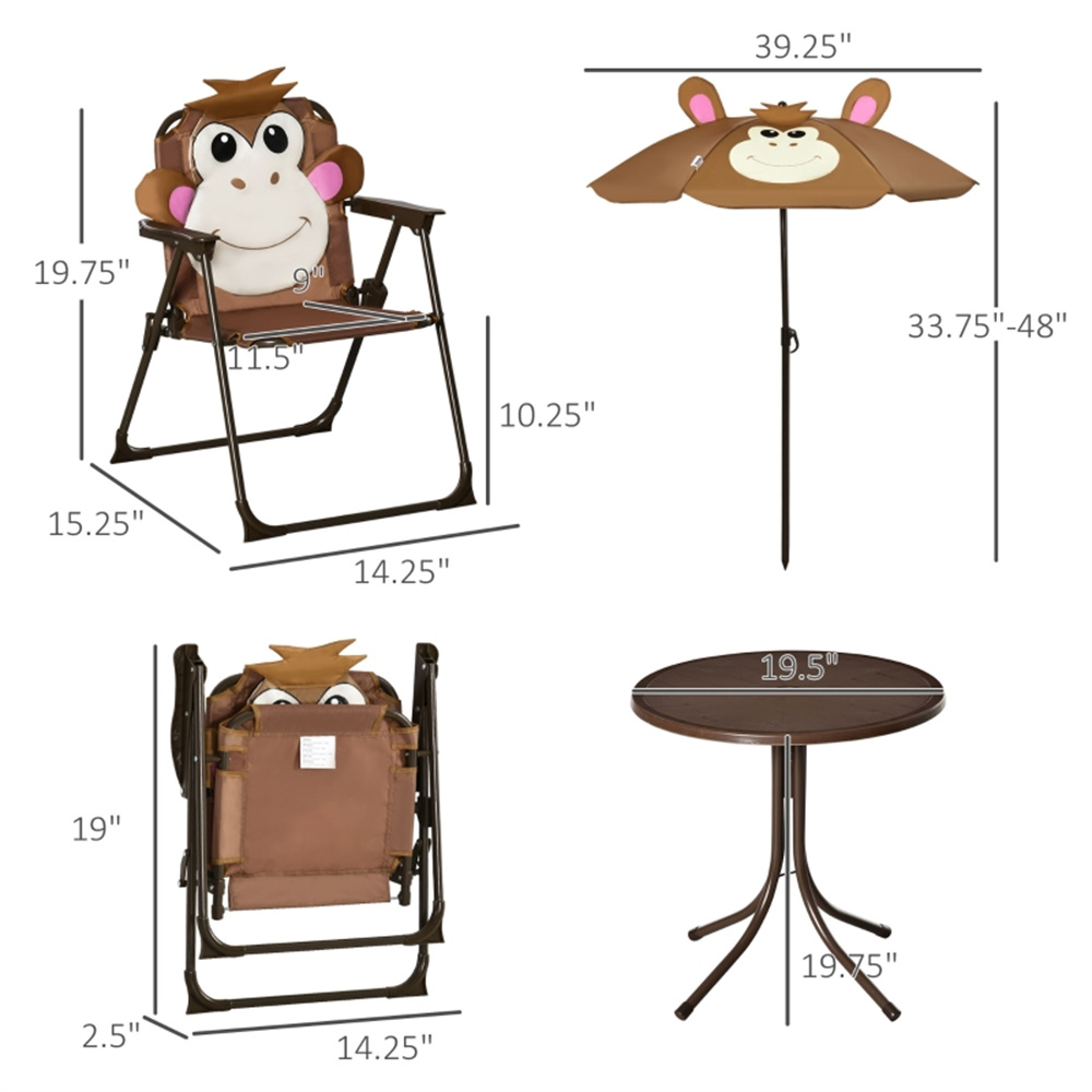 Ensemble table et chaises pour - Kids Outdoor Table And Chairs With Umbrella avis et prix