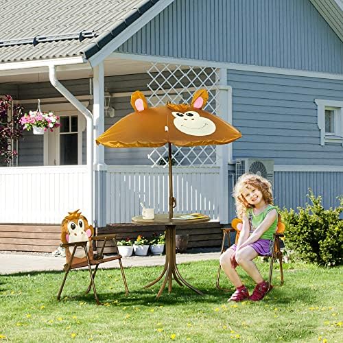 Ensemble table et chaises pour - Kids Outdoor Table And Chairs With Umbrella avis et prix