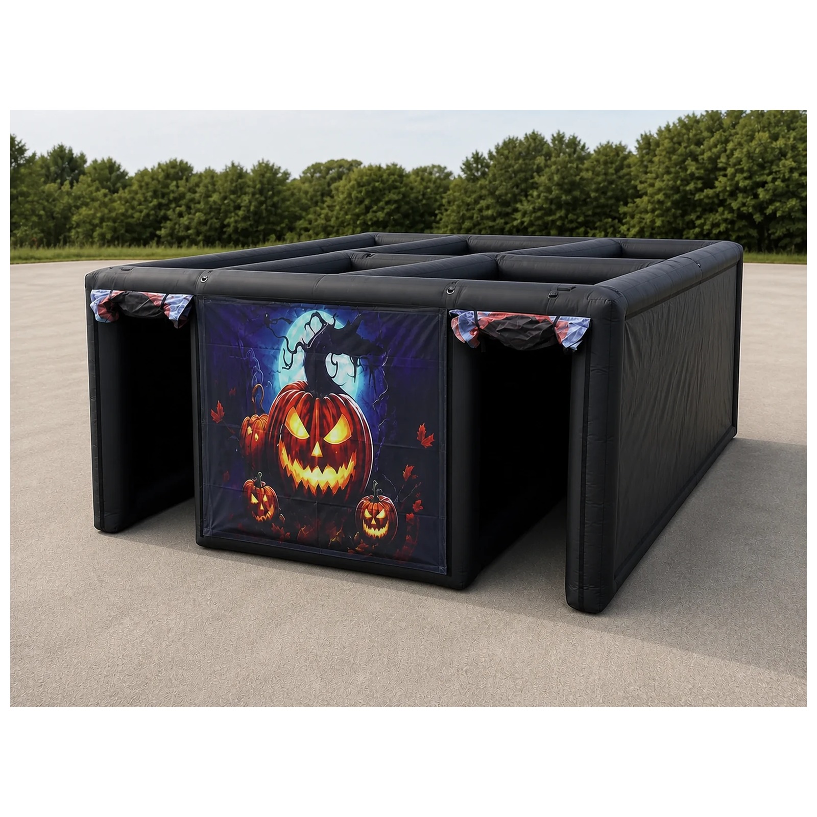 Grand labyrinthe gonflable pou - Kids Outdoor Venues avis et prix