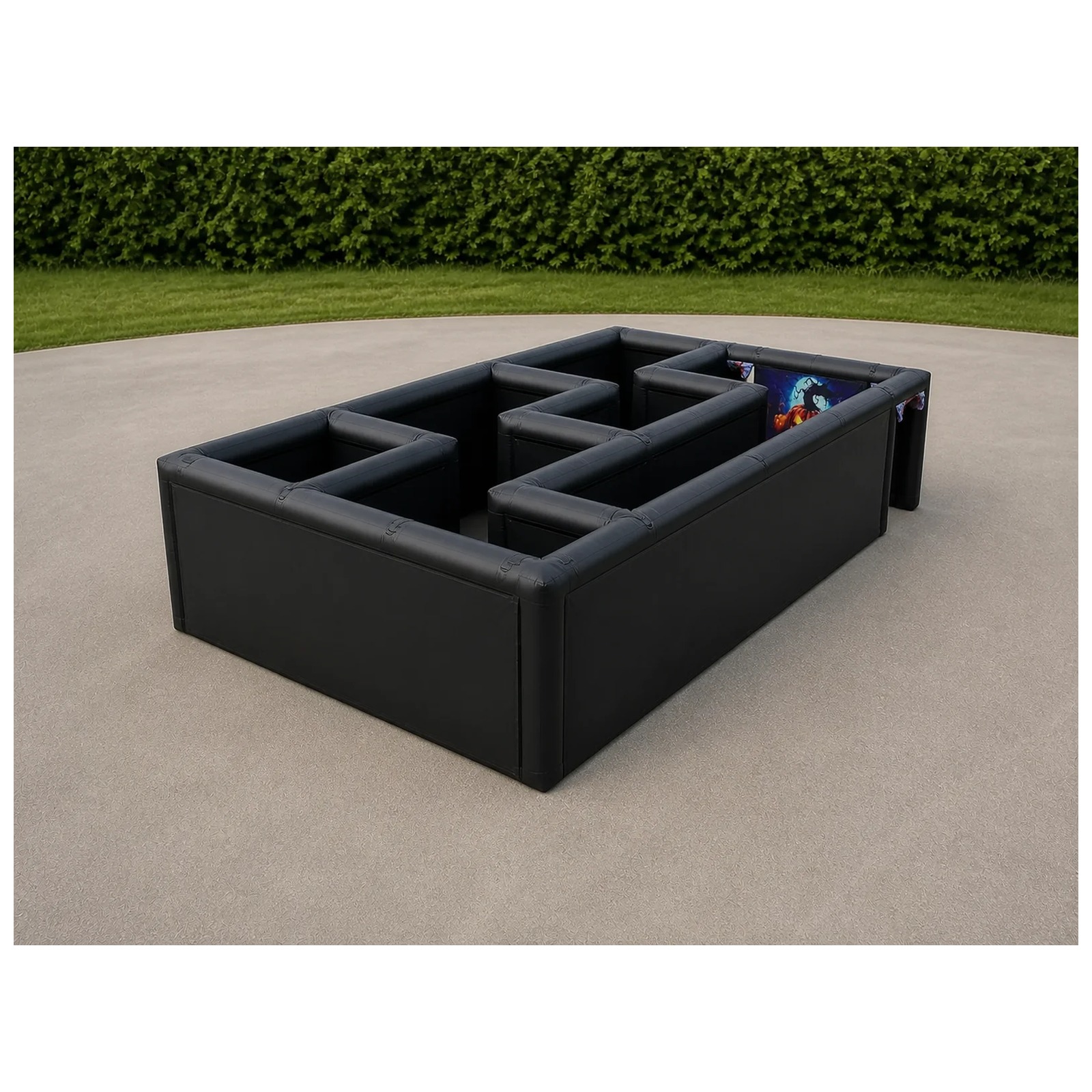 Grand labyrinthe gonflable pou - Kids Outdoor Venues avis et prix