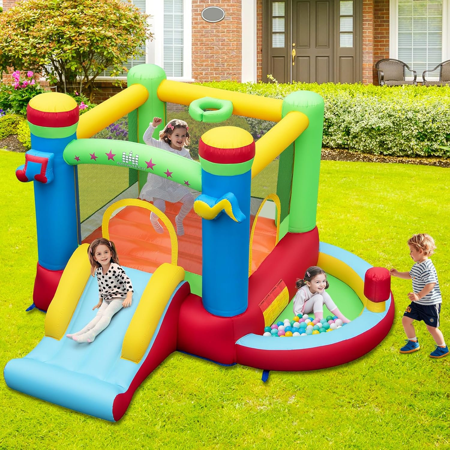 Château gonflable avec piscine - Kids Outdoor Basketball avis et prix