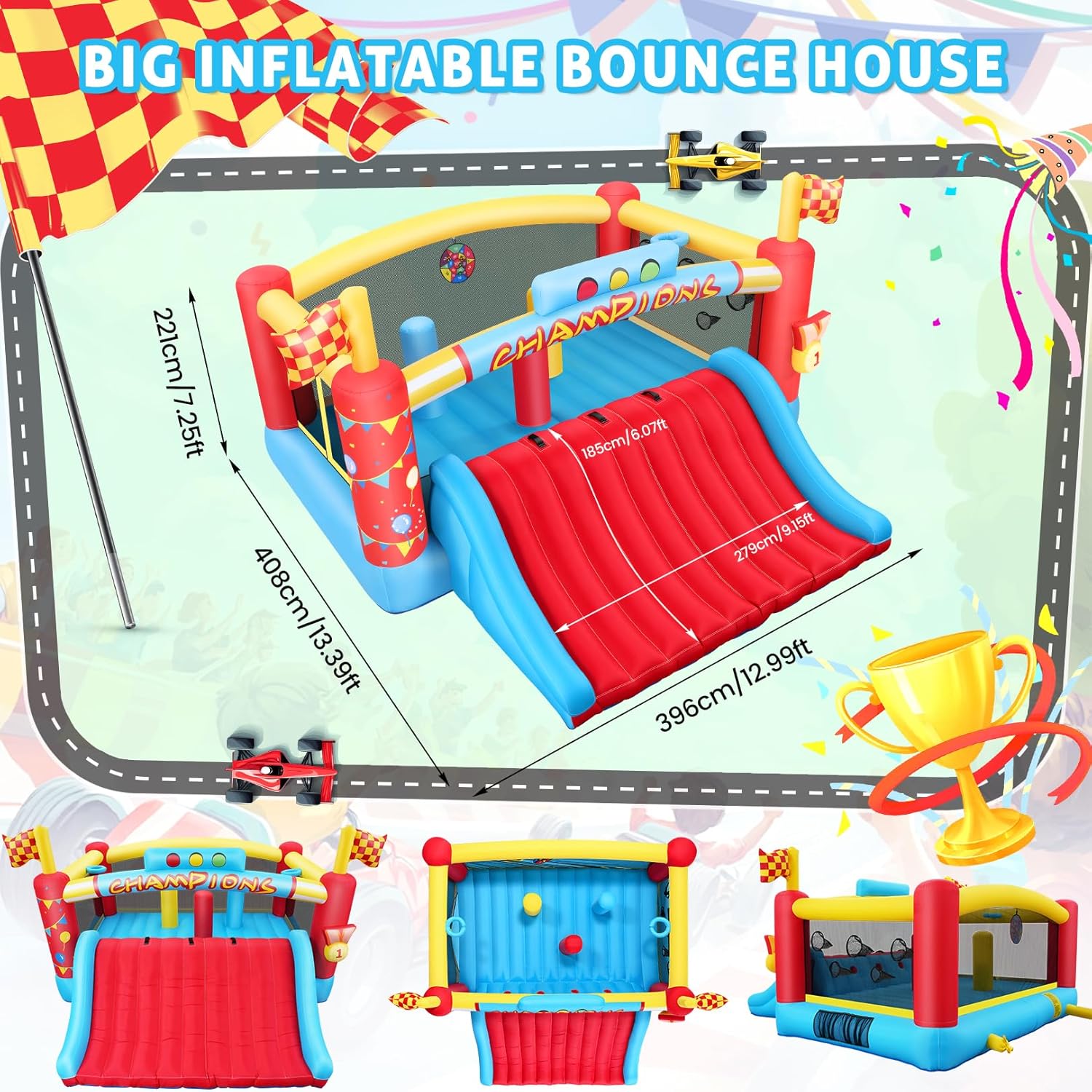 Grande structure gonflable pou - Kids Outdoor Basketball avis et prix