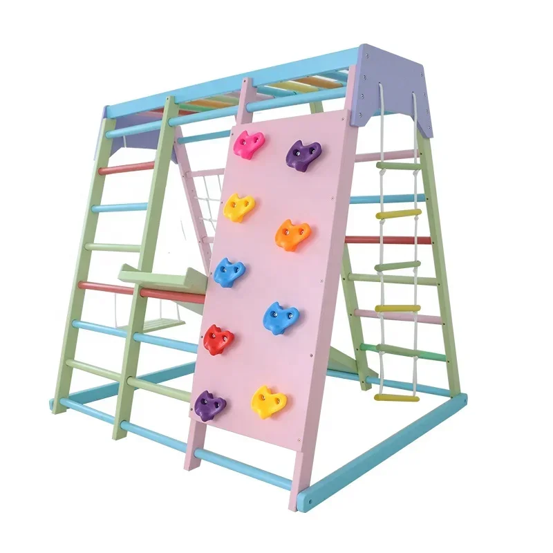 Structure d'escalade en bois p - Kids Outdoor Swing Set avis et prix