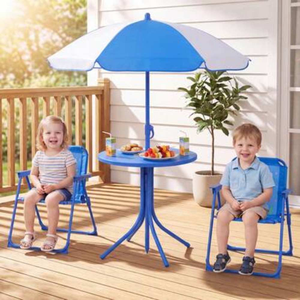 Table de pique-nique pour enfa - Kids Outdoor Table And Chairs With Umbrella avis et prix